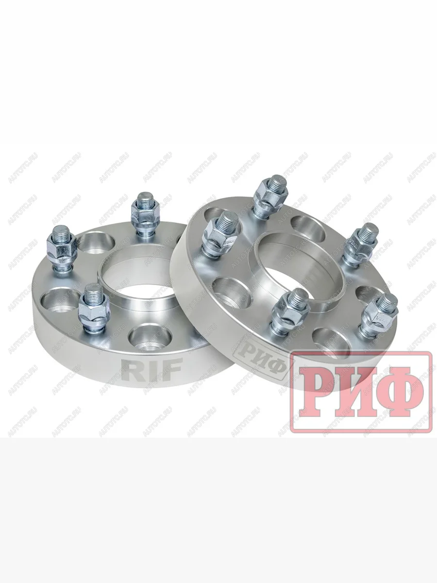 Проставки колесные РИФ для JEEP 5x127, ЦО 71,5 мм, толщина 30 мм гайки 12х20 (2 шт.) РИФ jd14451  с доставкой в г. Керчь