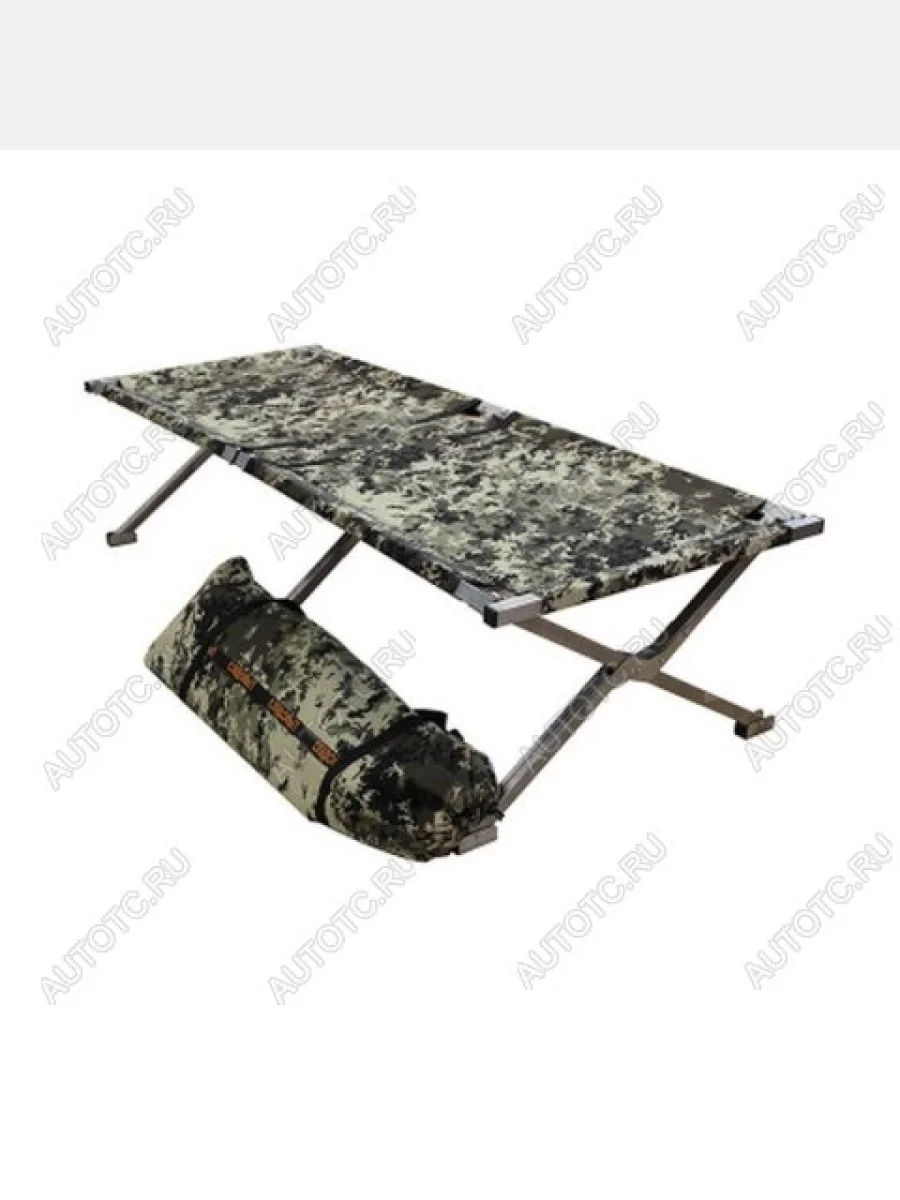 Раскладушка туристическая "СЛЕДОПЫТ" в чехле, 1850х750х400 мм, труба оцинкованная 25х25 мм 400 кг СЛЕДОПЫТ pf-cb-02  с доставкой в г. Керчь