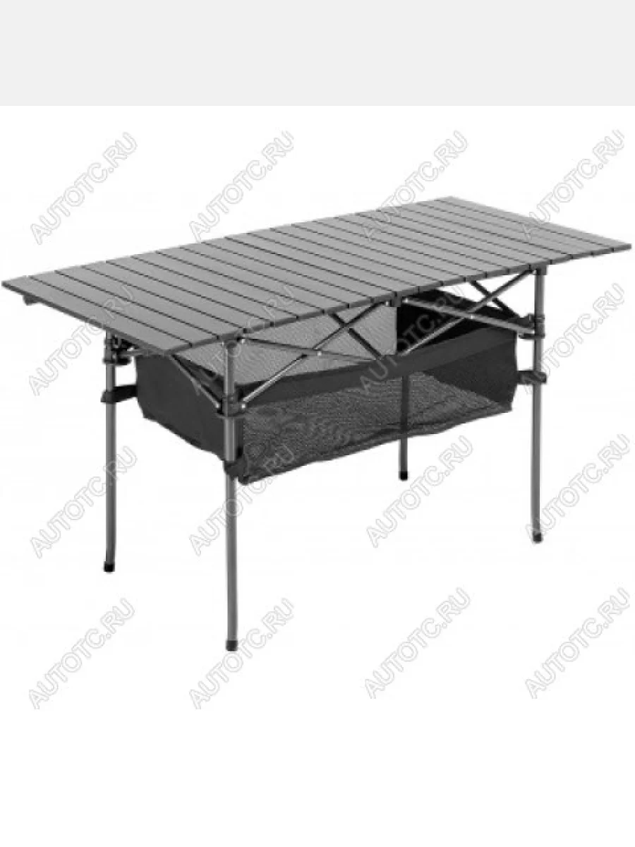 Стол складной Premier 120x55x65см., реечная столешница алюминий, с отделением под посуду PREMIER pr-mc-608  с доставкой в г. Керчь