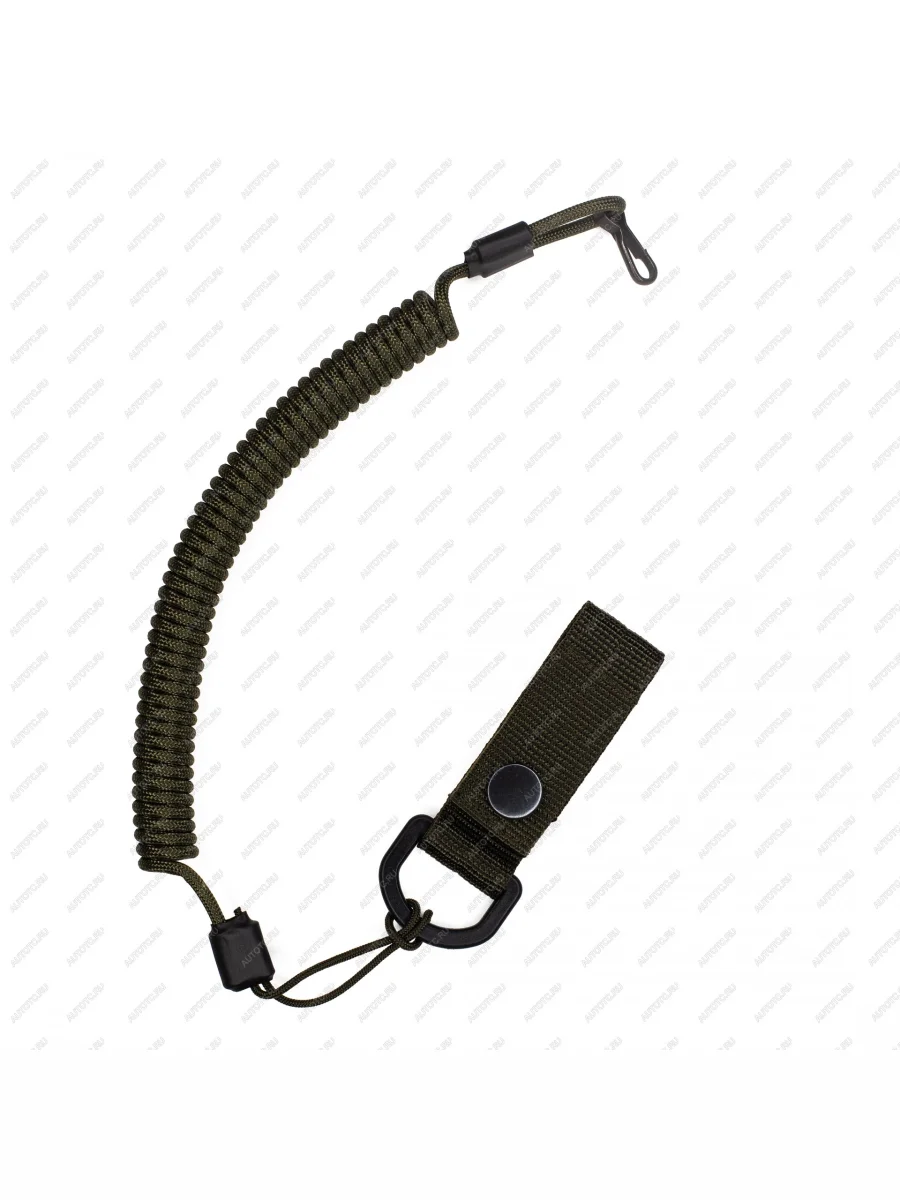 Страховочный тренчик CORD из паракорда с креплением на ремень и карабином (army green) CORD tr.kb.a.gr  с доставкой в г. Керчь