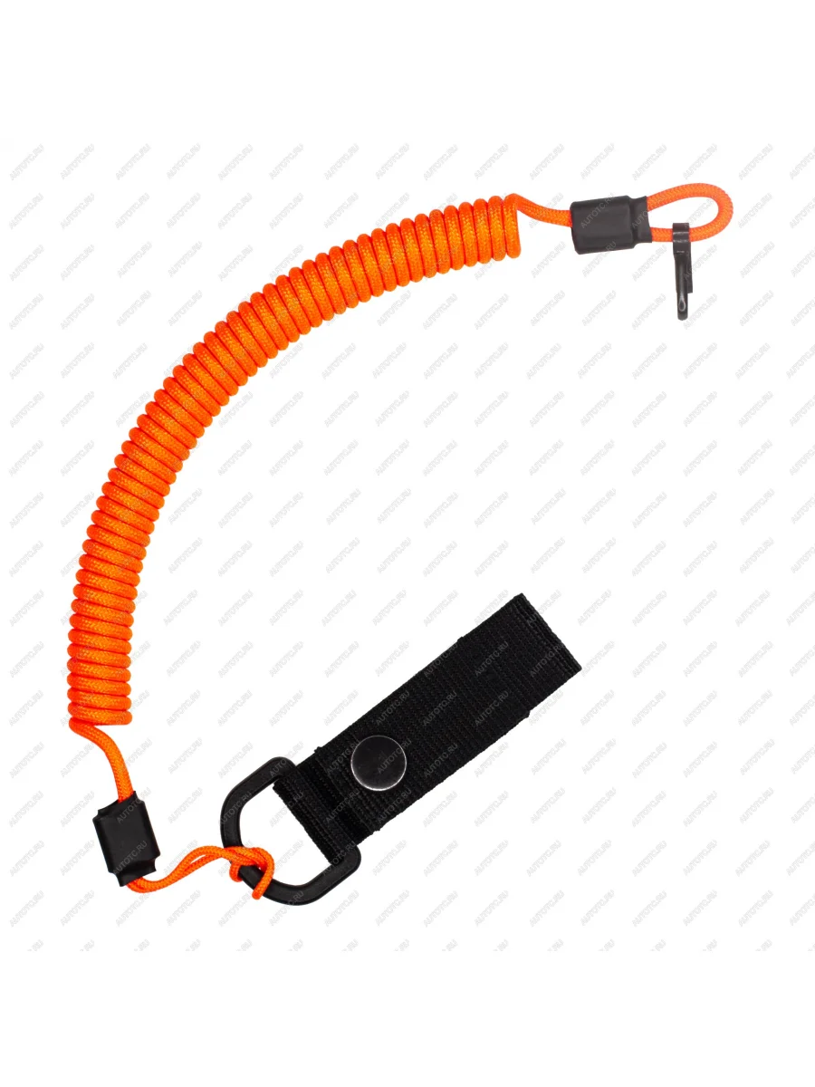 Страховочный тренчик CORD из паракорда с креплением на ремень и карабином (neon orange) CORD tr.kb.n.or  с доставкой в г. Керчь