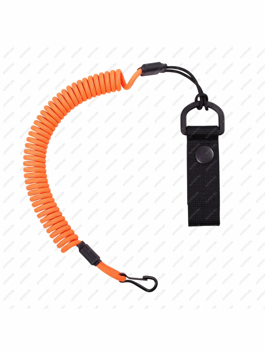 Страховочный тренчик CORD из паракорда с креплением на ремень и карабином (orange) CORD tr.kb.or  в Воронеже Воронежской области