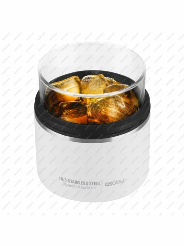 Термобокал ROCKS для крепких напитков 310 мл, белый ASOBU lao21.01-white