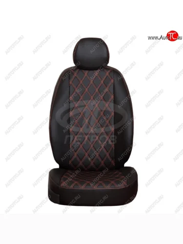                     Орегон РОМБ Renault Duster (06.2015-н.в.) 23, +airbag, №2; ЧЕРНЫЙ экокожа  r041b 