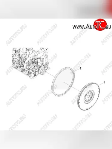 Маховик 6ISBe (149 зубьев) О+ 4981723 CUMMINS 00881