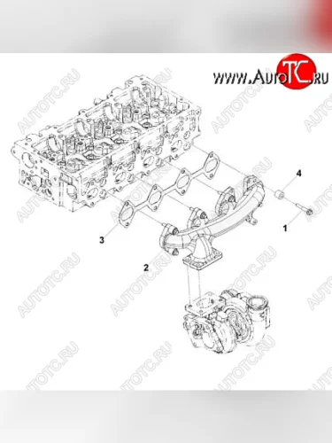 Коллектор выпускной ISF 2.8 (Евро 4) 4980720 CUMMINS 0372
