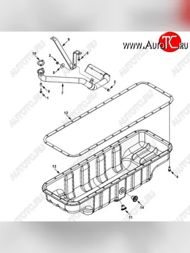 Трубка маслозаборная поддона ISLe 3964028 CUMMINS 13146