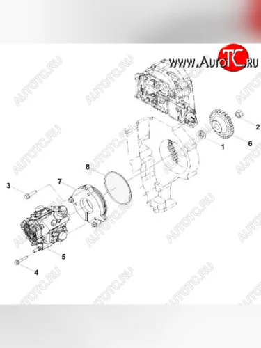Топливный насос высокого давления (ТНВД) Bosch ISF 2.8 0445020119 CUMMINS 0404