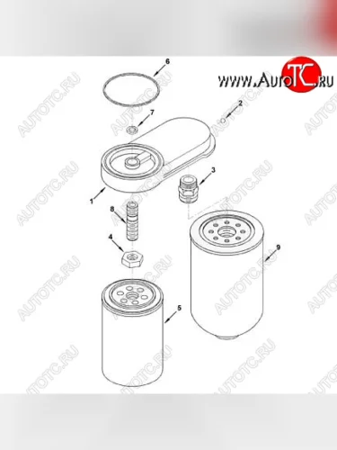 Фильтр топливный 4BT DS 1488 F  FS1280 (DELSA) CUMMINS 100722