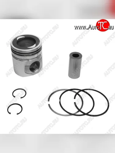 Поршень в сборе (поршень, палец, комплект поршневых колец, стопорные кольца) QSC 3800318 CUMMINS 14741