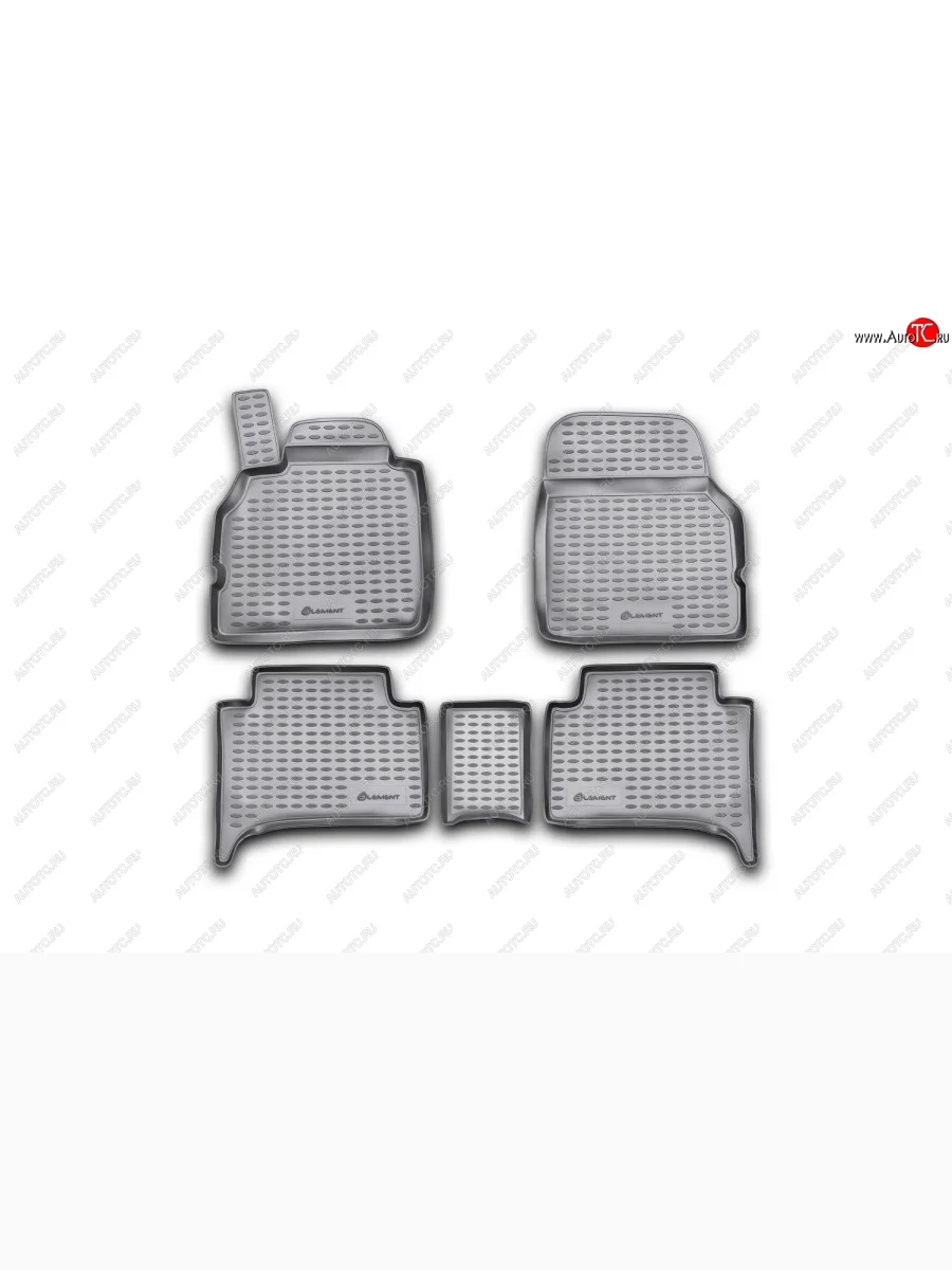 Коврики в салон подходит для RENAULT Scenic (II, IIp) 2003-2009, 5 шт. (полиуретан, бежевые)  Рено Сценик Element nlc.41.09.212  в Перми Пермском крае