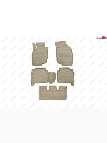 Коврики в салон TOYOTA Fortuner, 012013-2017, левый руль, 5 шт. (полиуретан, бежевый)  Тойота Фортунер Element nlc.48.110.212k