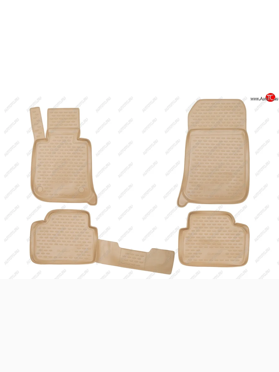 Коврики в салон BMW 3 2006-2012, 4 шт. (полиуретан, бежевые)  БМВ Тройка Element nlc.05.05.212k  в Воронеже Воронежской области