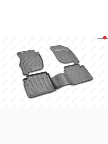 Коврики в салон MITSUBISHI Galant 2004-, 4 шт. (полиуретан, серые)  Митсубиси Галант Element nlc.35.12.211
