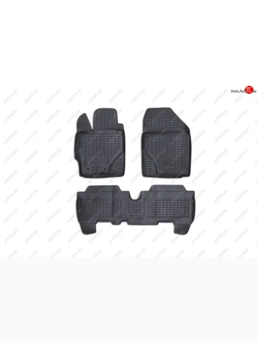 Коврики в салон TOYOTA Yaris 012006-2010, 3 шт. (полиуретан, серые)  Тойота Ярис Element nlc.48.10.211k