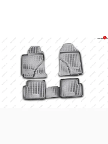 Коврики в салон TOYOTA Corolla 062002-2007, 4 шт. (полиуретан, серые)  Тойота Королла Element nlc.48.03.211k