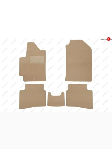 Коврики в салон Klever Premium HYUNDAI Solaris 2017-2020, 2020-, сед., 5 шт. (текстиль, бежевые)  Х Klever klever04206122112kh