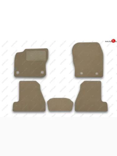 Коврики в салон Klever Premium FORD Focus III 2011-2015, 2014-2019, сед., 5 шт. (текстиль, бежевые)  Klever klever04166822112kh