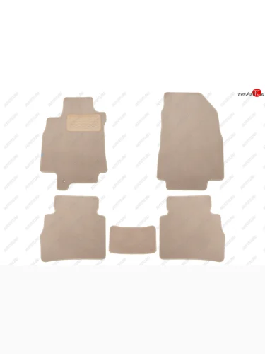 Коврики в салон Klever Premium NISSAN Tiida 2004-2012, 2010-2013, сед., 5 шт. (текстиль, бежевые)   Klever klever04362122112kh