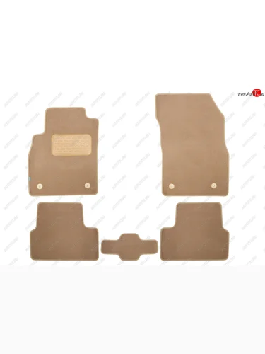 Коврики в салон Klever Premium CHEVROLET Cruze 2009-2012, 2012-2015, сед., хб., 5 шт. (текстиль, беж Klever klever04081322112kh