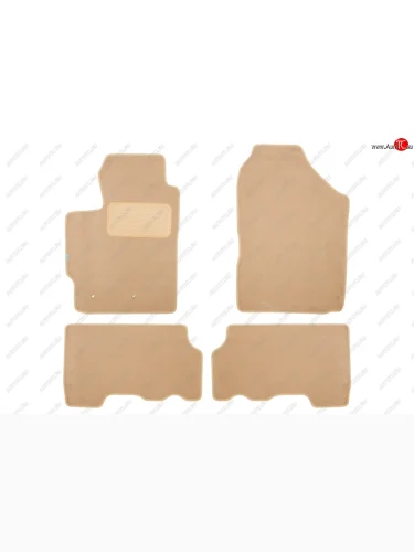 Коврики в салон Klever Premium TOYOTA Yaris АКПП 2005-2009, 2009-2012, хб., 4 шт. (текстиль, бежевые Klever klever04481022112kh