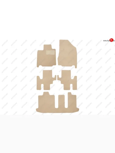 Коврики в салон Klever Premium NISSAN Pathfinder, 2014-2017, 2016-2020, внед., 5 шт. (текстиль, беже Klever klever04365922112kh