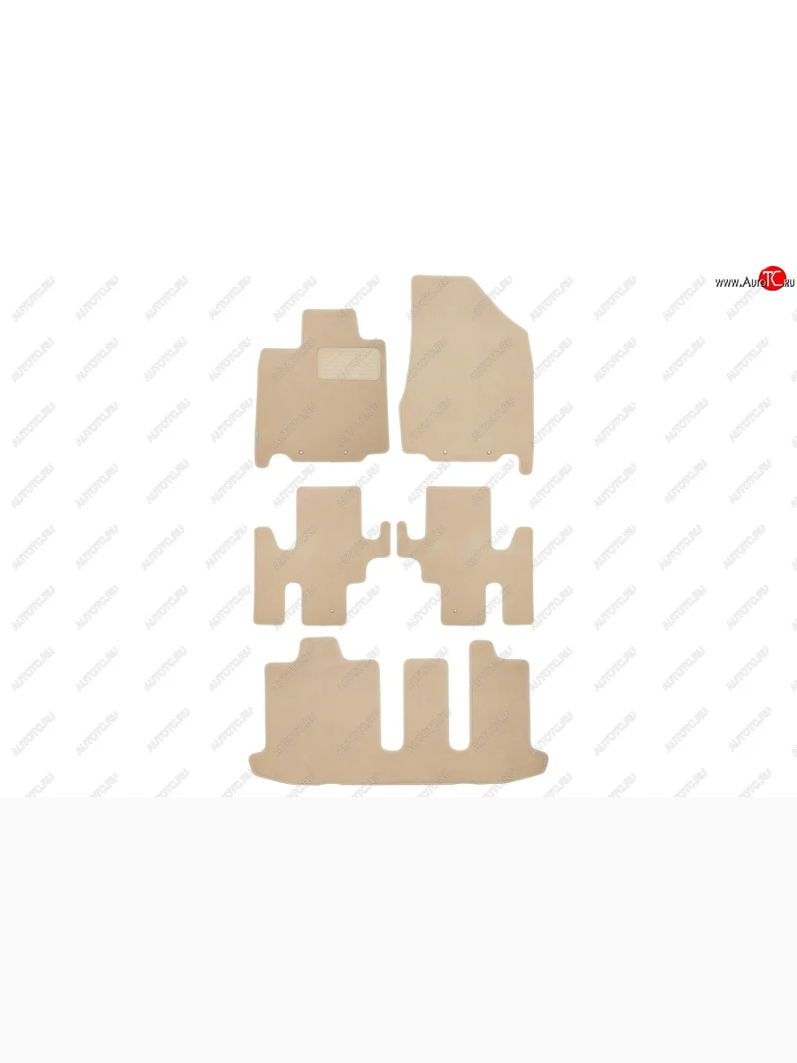 Коврики в салон Klever Premium NISSAN Pathfinder, 2014-2017, 2016-2020, внед., 5 шт. (текстиль, беже Klever klever04365922112kh  в Самаре Самарской области