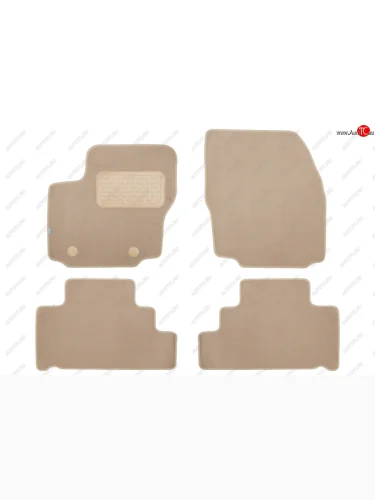 Коврики в салон Klever Premium FORD S-max 2006-2010, 2010-2015, мв., 4 шт. (5 мест) (текстиль, бежев Klever klever04161222112kh