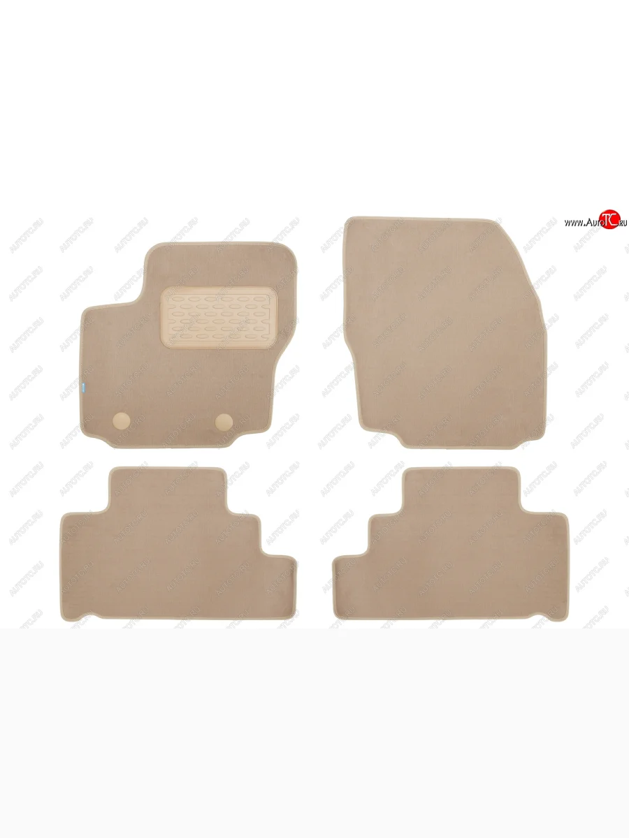 Коврики в салон Klever Premium FORD S-max 2006-2010, 2010-2015, мв., 4 шт. (5 мест) (текстиль, бежев Klever klever04161222112kh  в Самаре Самарской области