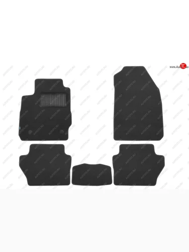 Коврики в салон Klever Premium FORD Fiesta 2008-2013, 2012-2019, хб., сед., 5 шт. (текстиль, бежевые Klever klever04166722112kh