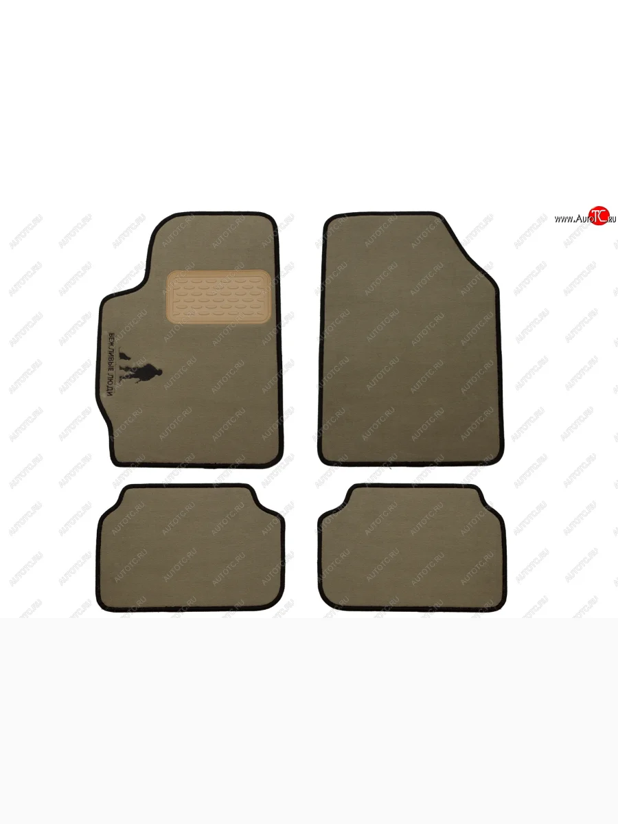 Коврики в салон Klever Универсальный Универсальный (Вежливые люди) (текстиль, бежевые) Klever klever00.08.004h  в Самаре Самарской области