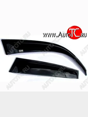 Дефлекторы боковых окон Ford Fiesta, 2008-2019, HB, 3дв, 2ч., темный  Форд Фиеста SIM nld.sfofieh30832