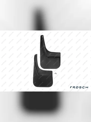 Брызговики задние RENAULT Logan, 2004, 2010- (установка c подкрылком), (optimum) в коробке  Рено Логан FROSCH frosch.41.25.e10