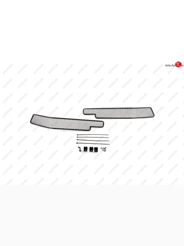 Сетка на бампер внешняя для TOYOTA Land Cruiser 200 2015-2021, 2 шт., черн., 15 мм  Тойота Ленд крузер Arbori 01-521615-151