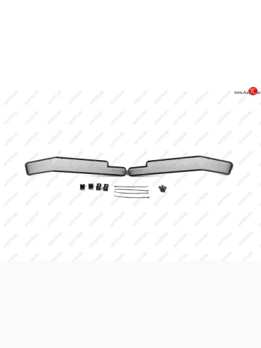 Сетка на бампер внешняя для TOYOTA Land Cruiser 200 2015-2021, 2 шт., черн., 10 мм  Тойота Ленд крузер Arbori 01-521615-101