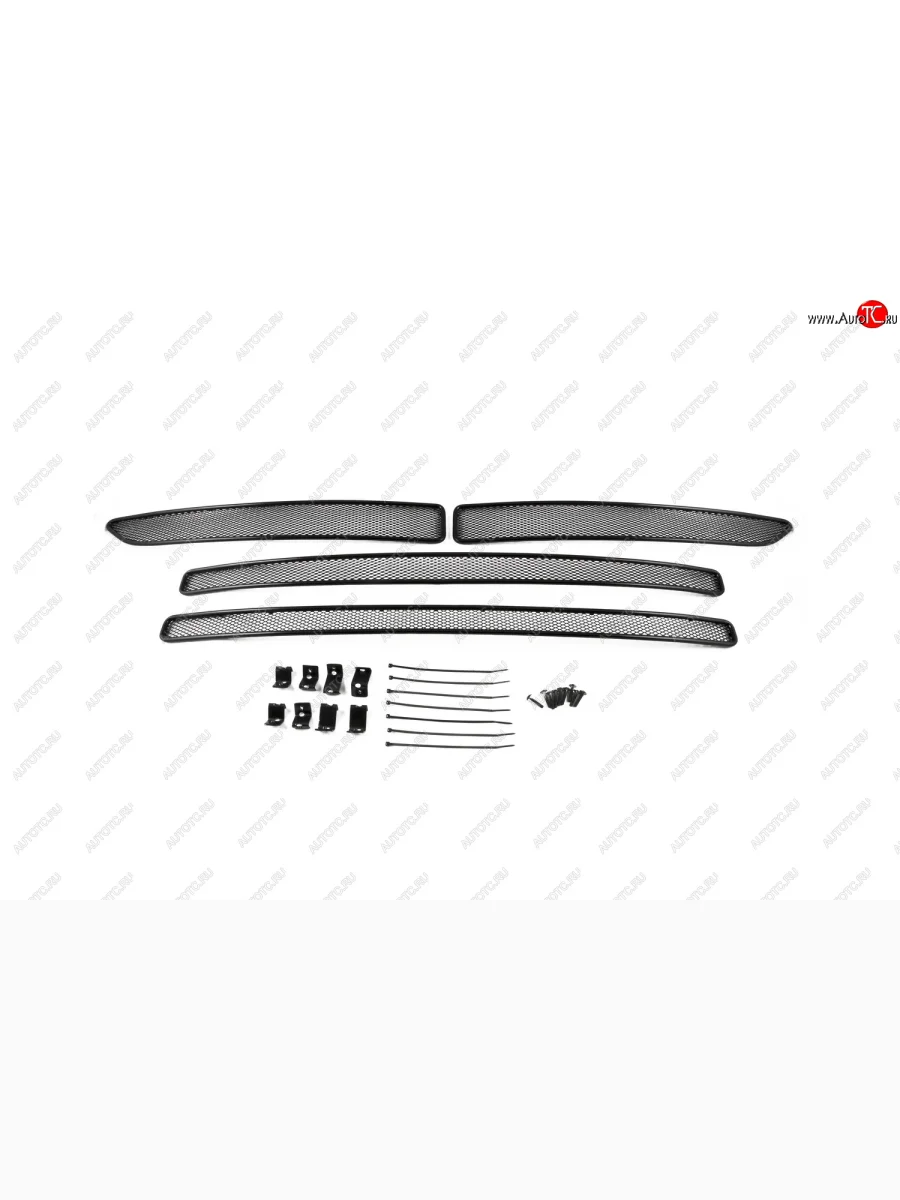 Сетка на бампер внешняя для TOYOTA RAV 4 2015-2019, 4 шт., черн., 10 мм, для автомобилей с камерой  Тойота Рав 4 Arbori 01-521715-101  в Воронеже Воронежской области