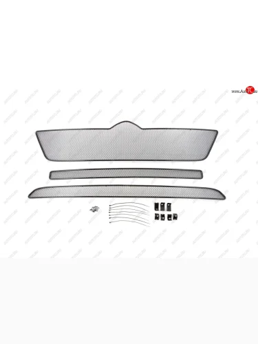 Сетка на бампер внешняя для CITROEN Jumper 2015-2017, 3 шт., черн., 10 мм  Ситроен Джампер Arbori 01-110115-101