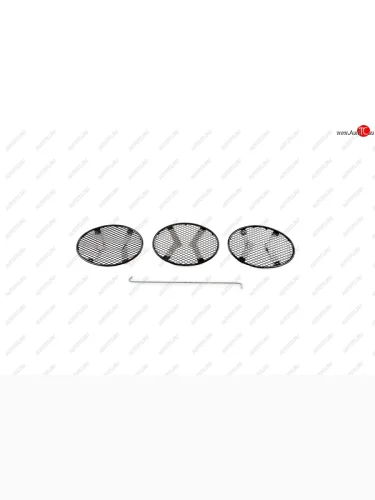 Сетка на бампер внешняя для NISSAN X-Trail 2015-2018, черн., 15 мм, для автомобилей с передним парктроником  Ниссан Х Трейл Arbori 01-391915-151