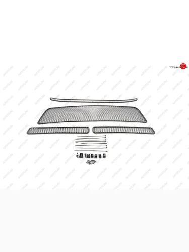 Сетка на бампер внешняя для FORD Explorer 2015-2018, 4 шт., черн., 15 мм, для автомобилей с камерой  Форд Эксплорер Arbori 01-171515-151