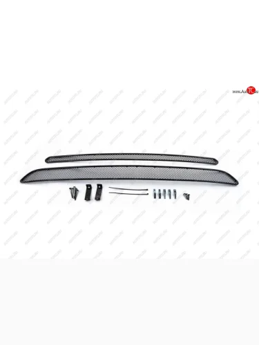 Сетка на бампер внешняя для KIA Sorento 2009-2012, 2 шт., черн., 10 мм  Киа Соренто Arbori 01-301809-101