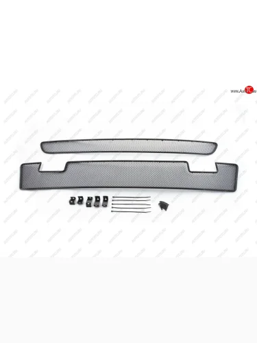 Сетка на бампер внешняя для CITROEN Berlingo 2015-, 2 шт., черн., 10 мм  Ситроен Берлинго Arbori 01-110315-101