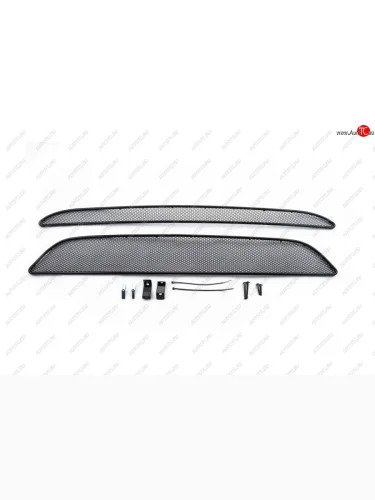 Сетка на бампер внешняя для KIA Picanto 2016-2017, 2 шт., черн., 10 мм  Киа Пиканто Arbori 01-301916-101