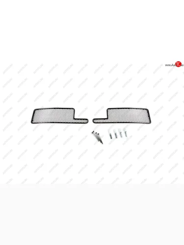 Сетка на бампер внешняя для TOYOTA Land Cruiser 200 2012-2015, 2 шт., черн., 15 мм  Тойота Ленд крузер Arbori 01-520912-15b