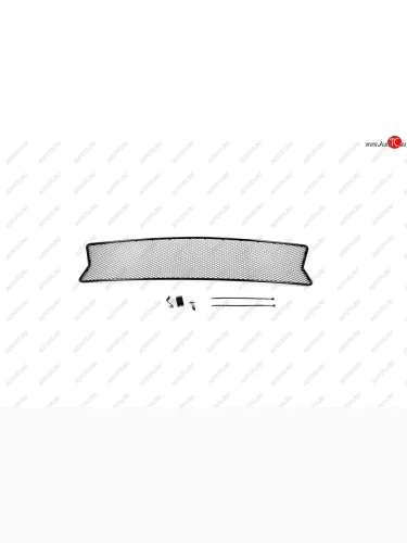 Сетка на бампер внешняя для RENAULT Logan 2014-2017, без хр.пак., черн., 15 мм  Рено Логан Arbori 01-430714-15b