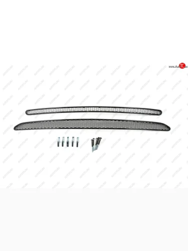 Сетка на бампер внешняя для KIA Sportage 2010-2016, 2 шт., черн., 20 мм (сота)  Киа Спортаж Arbori 01-300310-201