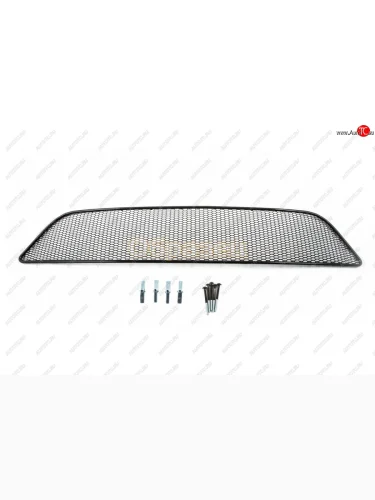 Сетка на бампер внешняя для RENAULT Duster 2010-2015, черн., 20 мм (сота), для автомобилей с дневными ход.огнями  Рено Дастер Arbori 01-430410-201