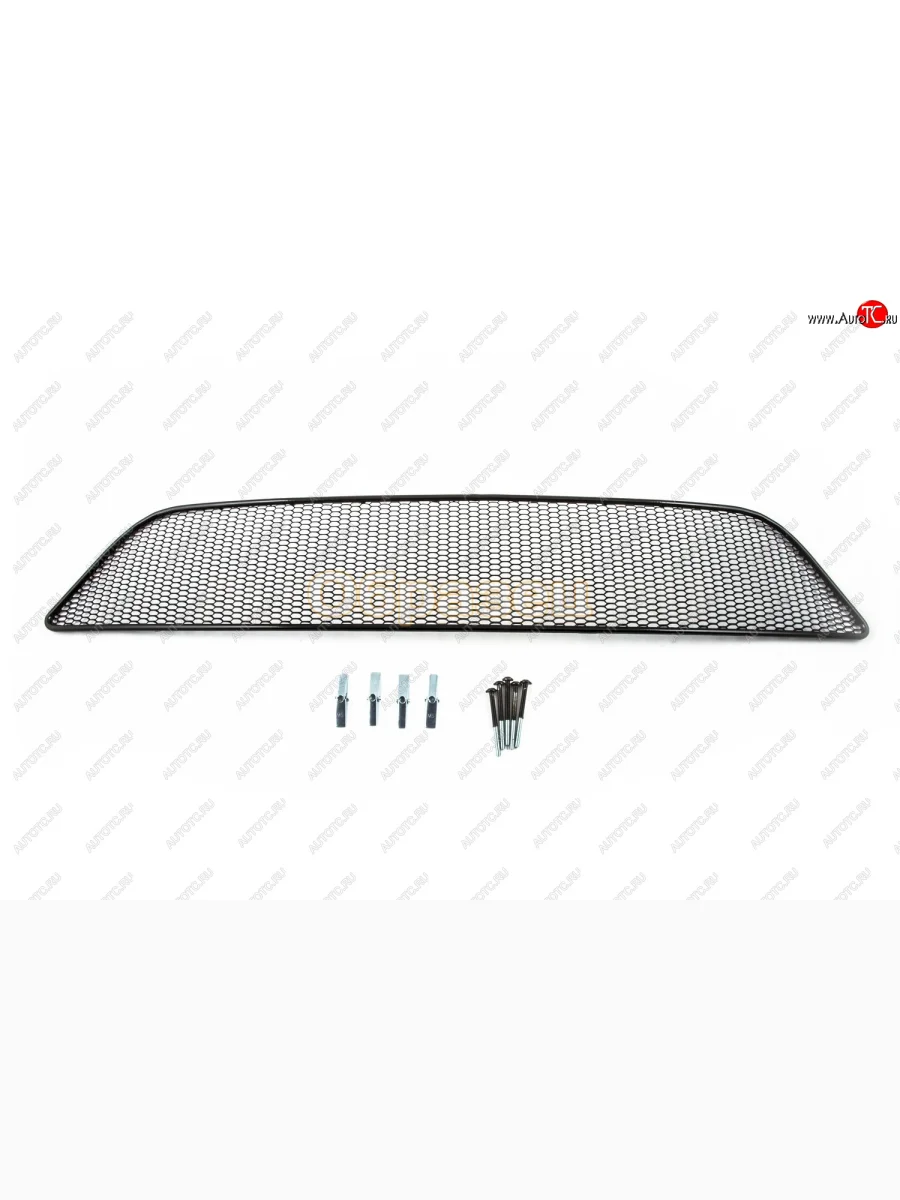 Сетка на бампер внешняя для VW Tiguan 2011-2016, черн., 20 мм (сота), для комплектации Track & Field  Фольксваген Тигуан Arbori 01-531111-201  в Воронеже Воронежской области