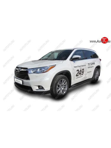 Комплект алюминиевых порогов Arbori Optima Black 1800 для TOYOTA Highlander 2014-2016  Тойота Хайлендер Arbori afzdaalthi1401