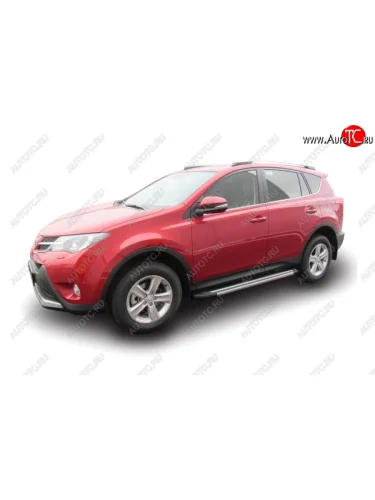Комплект алюминиевых порогов Arbori Luxe Black 1700 для TOYOTA RAV4 2013-2015  Тойота Рав 4 Arbori afzdaaltr41303