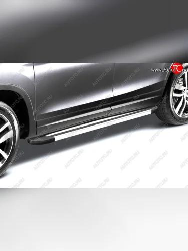 Комплект алюминиевых порогов Arbori Luxe Silver длина 1700мм без крепежа Arbori allsdl1700